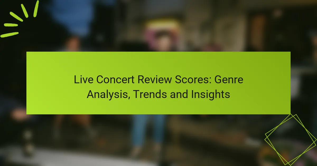 Live Concert Review Scores: Genre Analysis, Trends and Insights