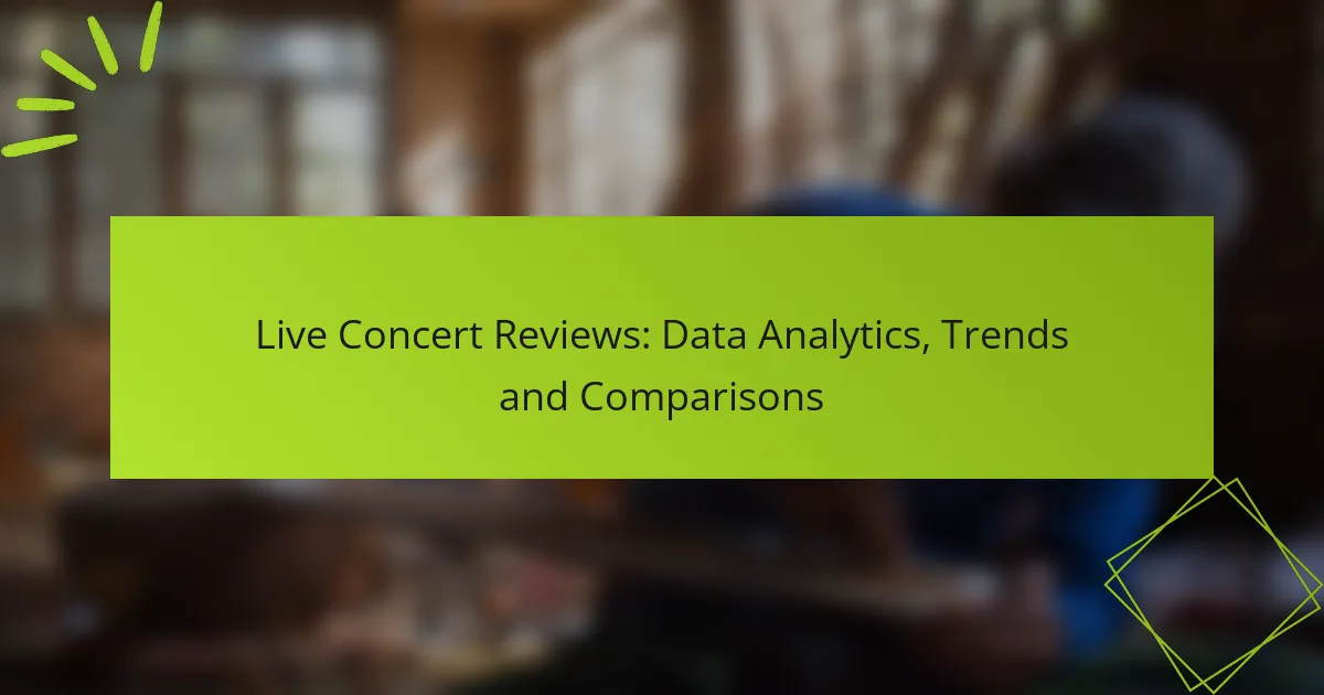 Live Concert Reviews: Data Analytics, Trends and Comparisons