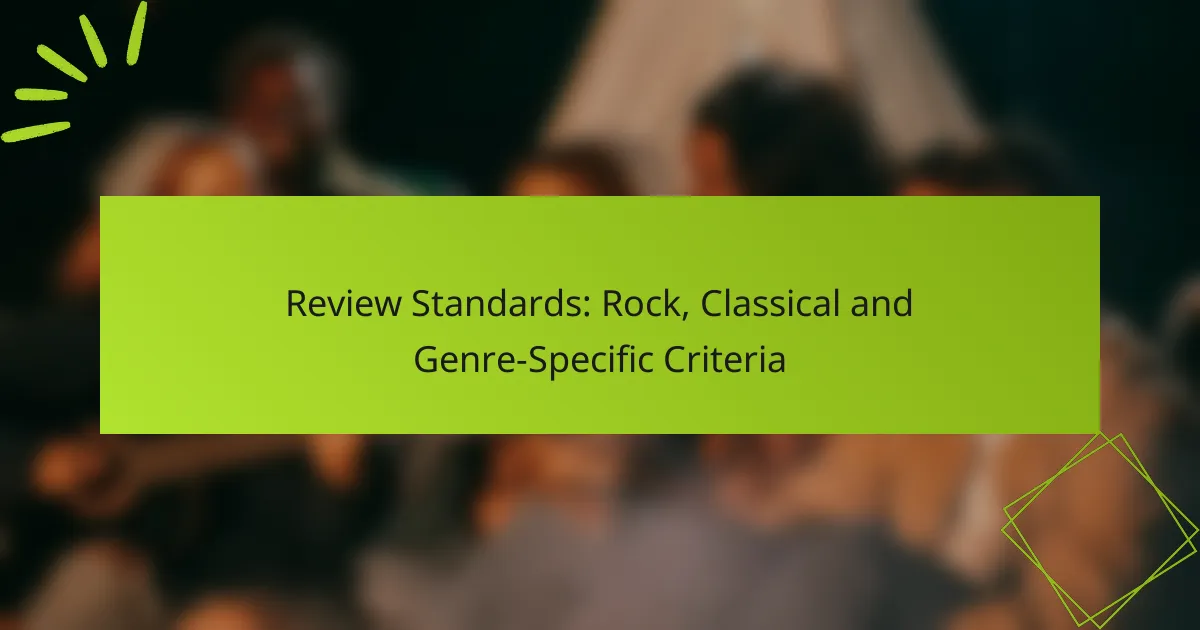 Review Standards: Rock, Classical and Genre-Specific Criteria